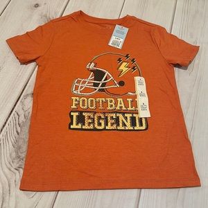 8/$25 Cat & Jack Football Legend tShirt Size 6-7 NEW